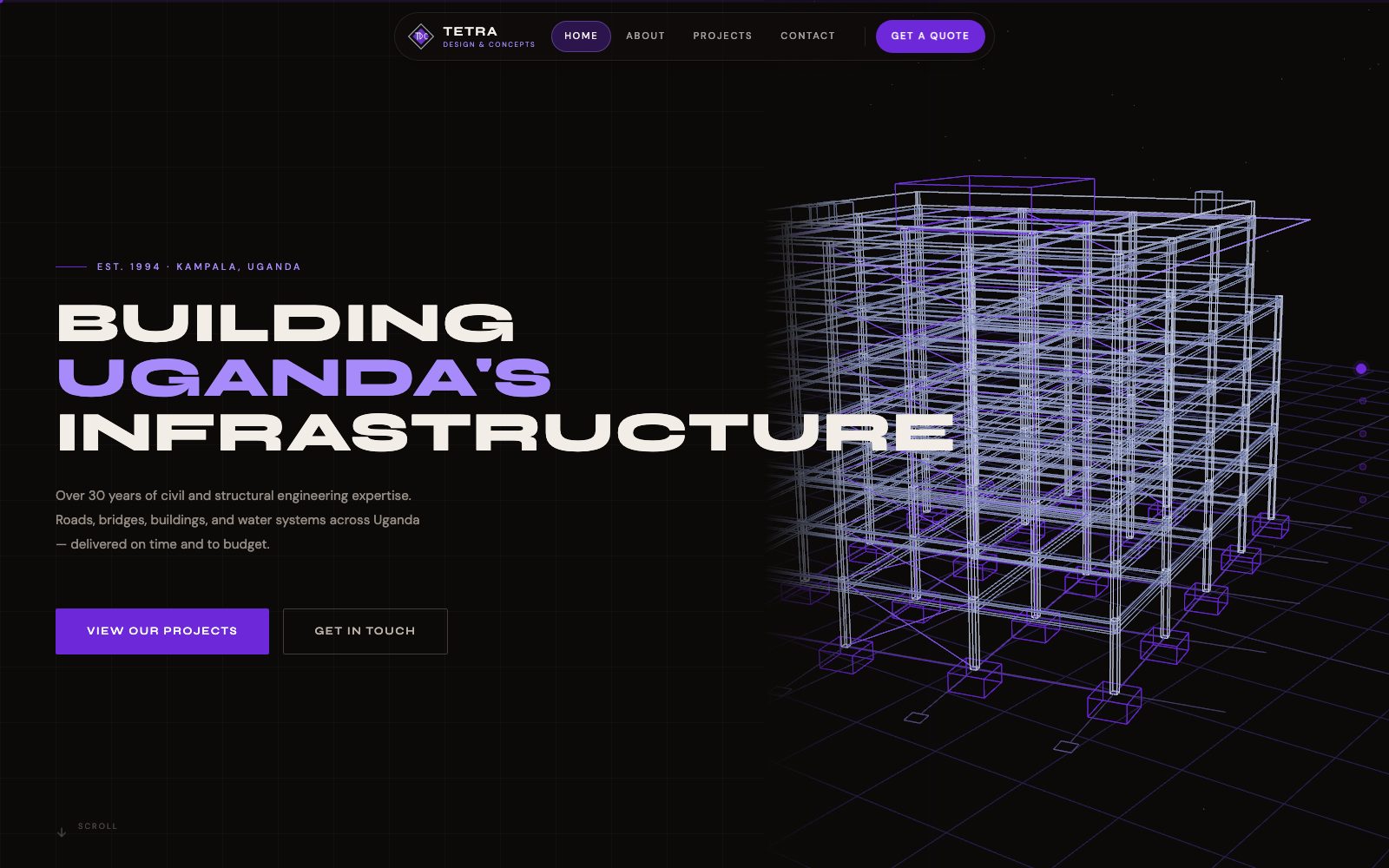 Tetra Design & Concepts website